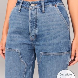 Abercrombie high rise dad jeans size 28
